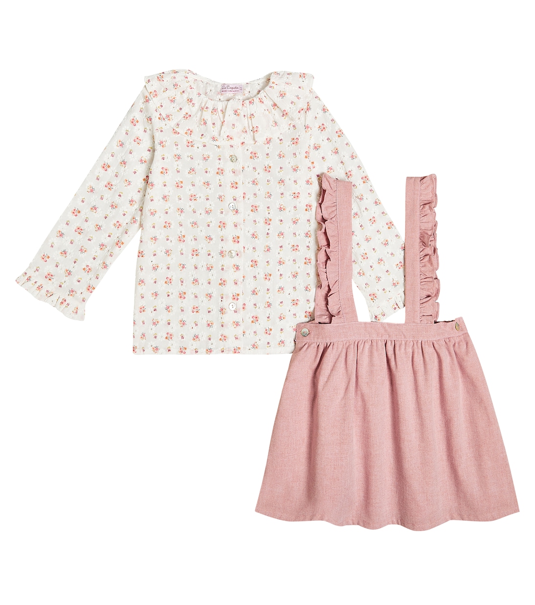 Camicia e gonna Agata in misto cotone | La Coqueta