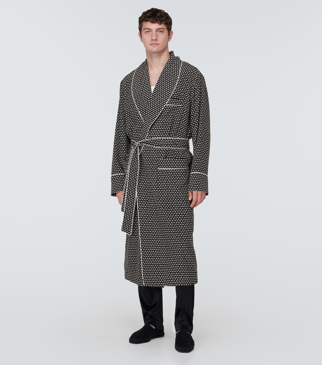 Morgenmantel aus Seide | Dolce&Gabbana