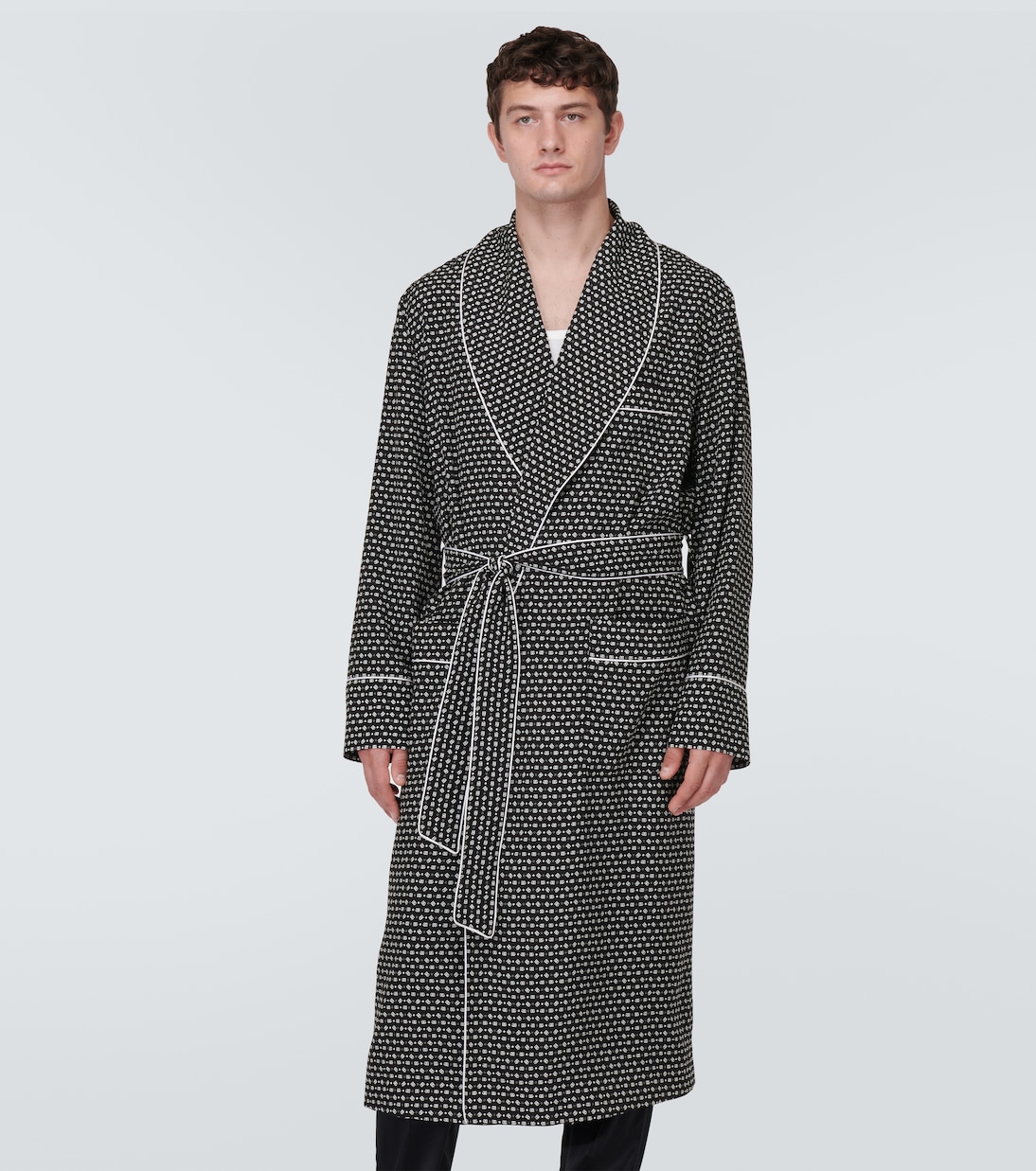 Morgenmantel aus Seide | Dolce&Gabbana