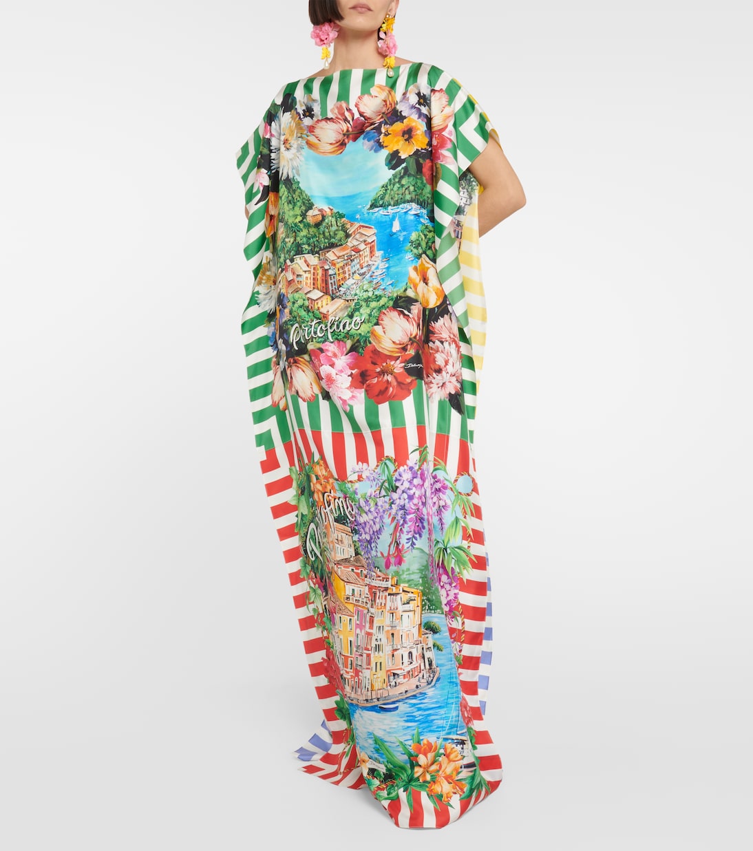 Caftano Portofino in twill di seta | Dolce&Gabbana