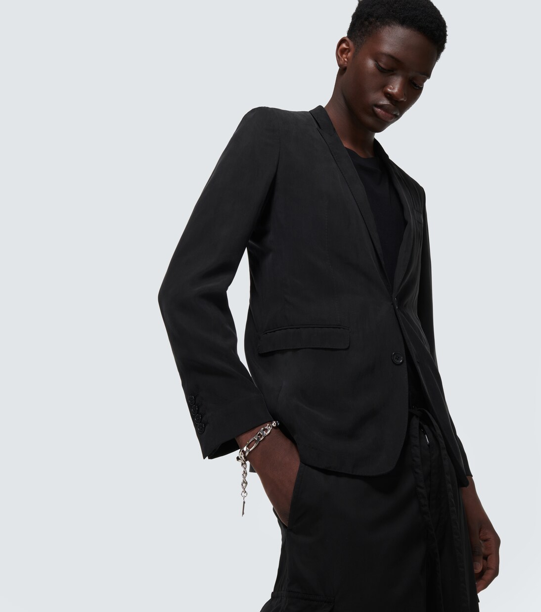 Blazer monopetto in seta | Dolce&Gabbana