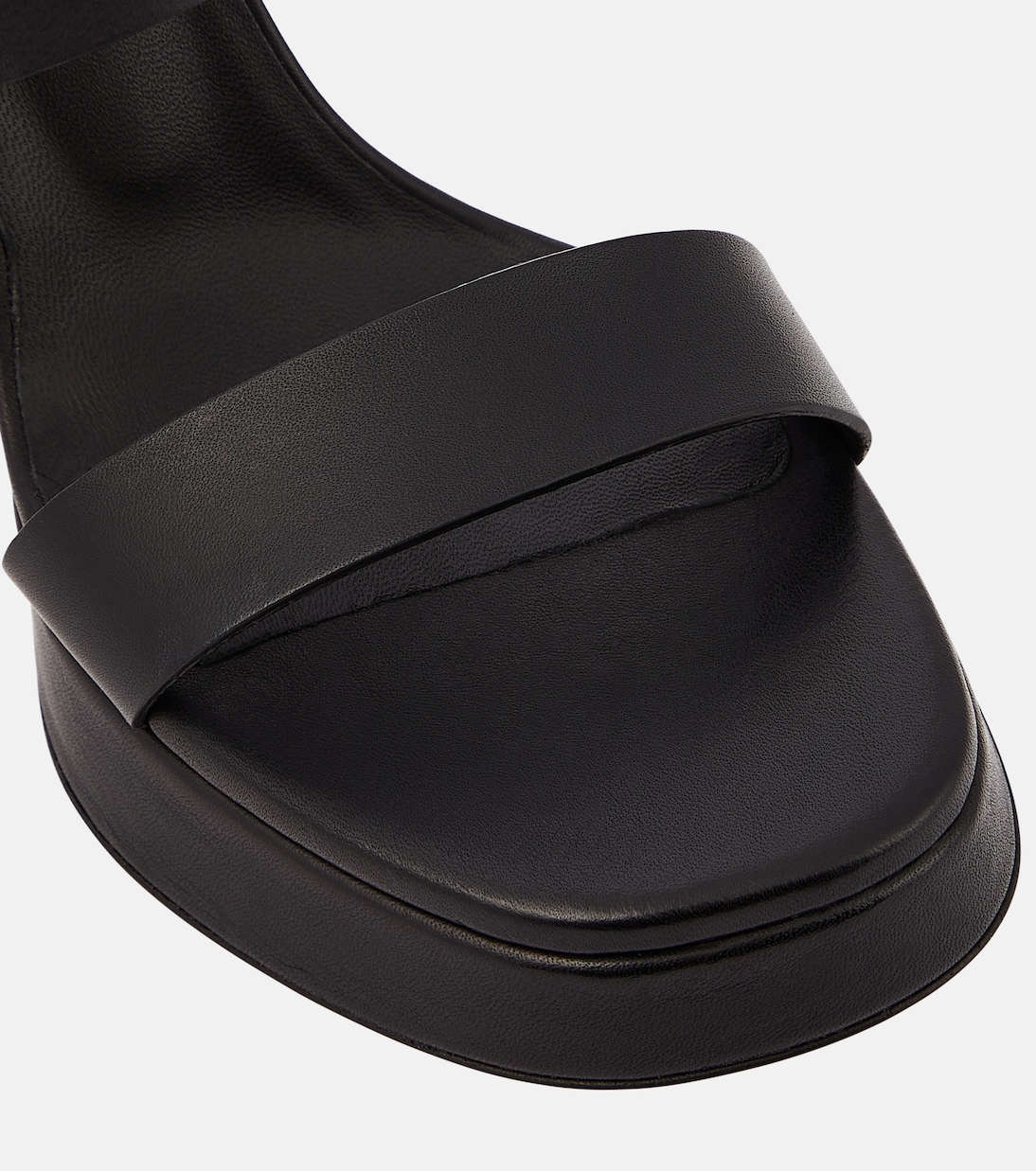 Mules Buckle Slide à plateforme en cuir | Proenza Schouler