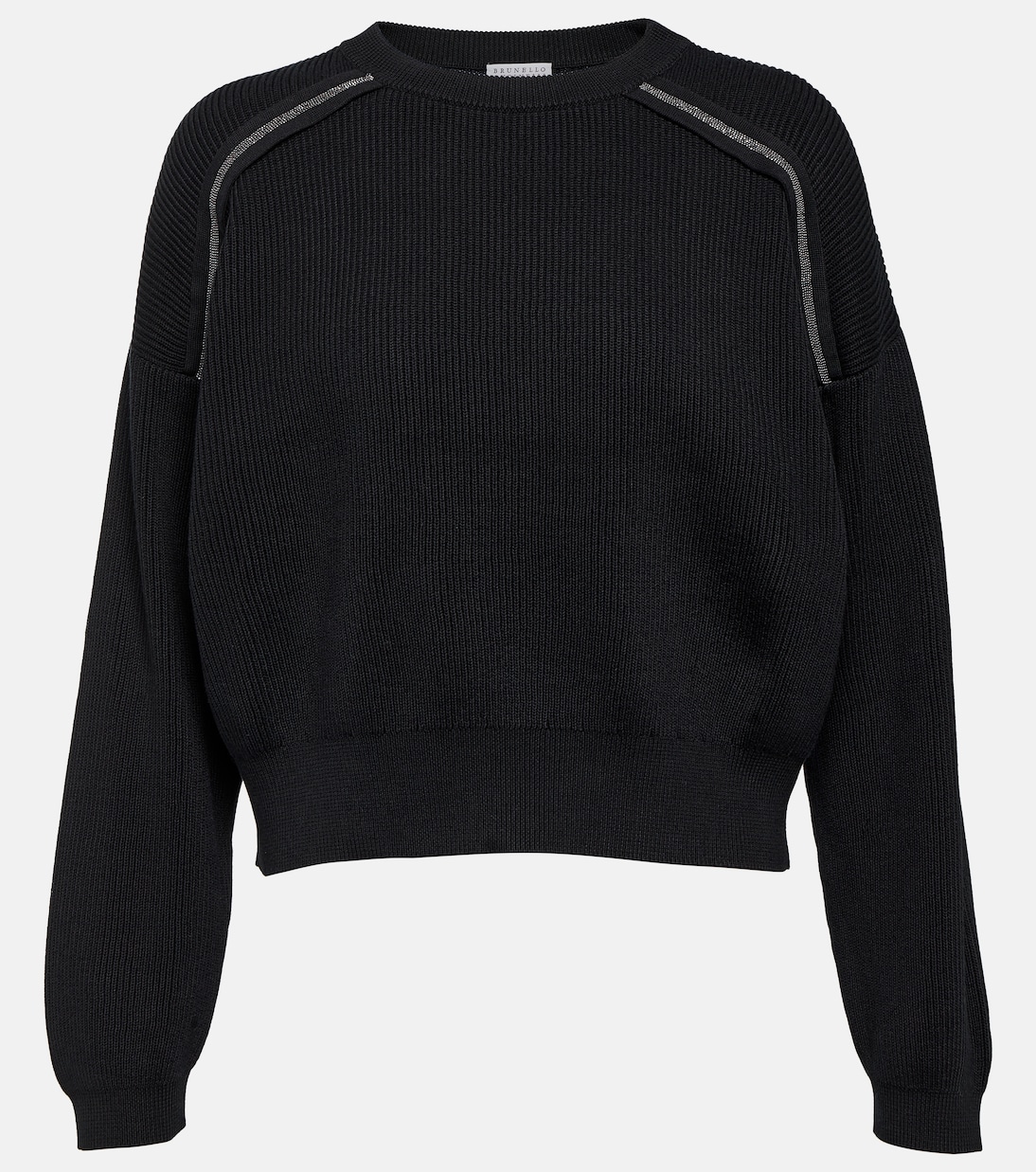 Jersey de algodón adornado | Brunello Cucinelli