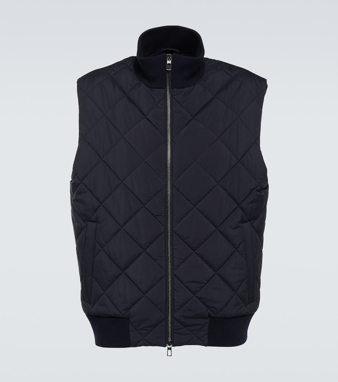 Ampay quilted vest in blue Loro Piana Mytheresa
