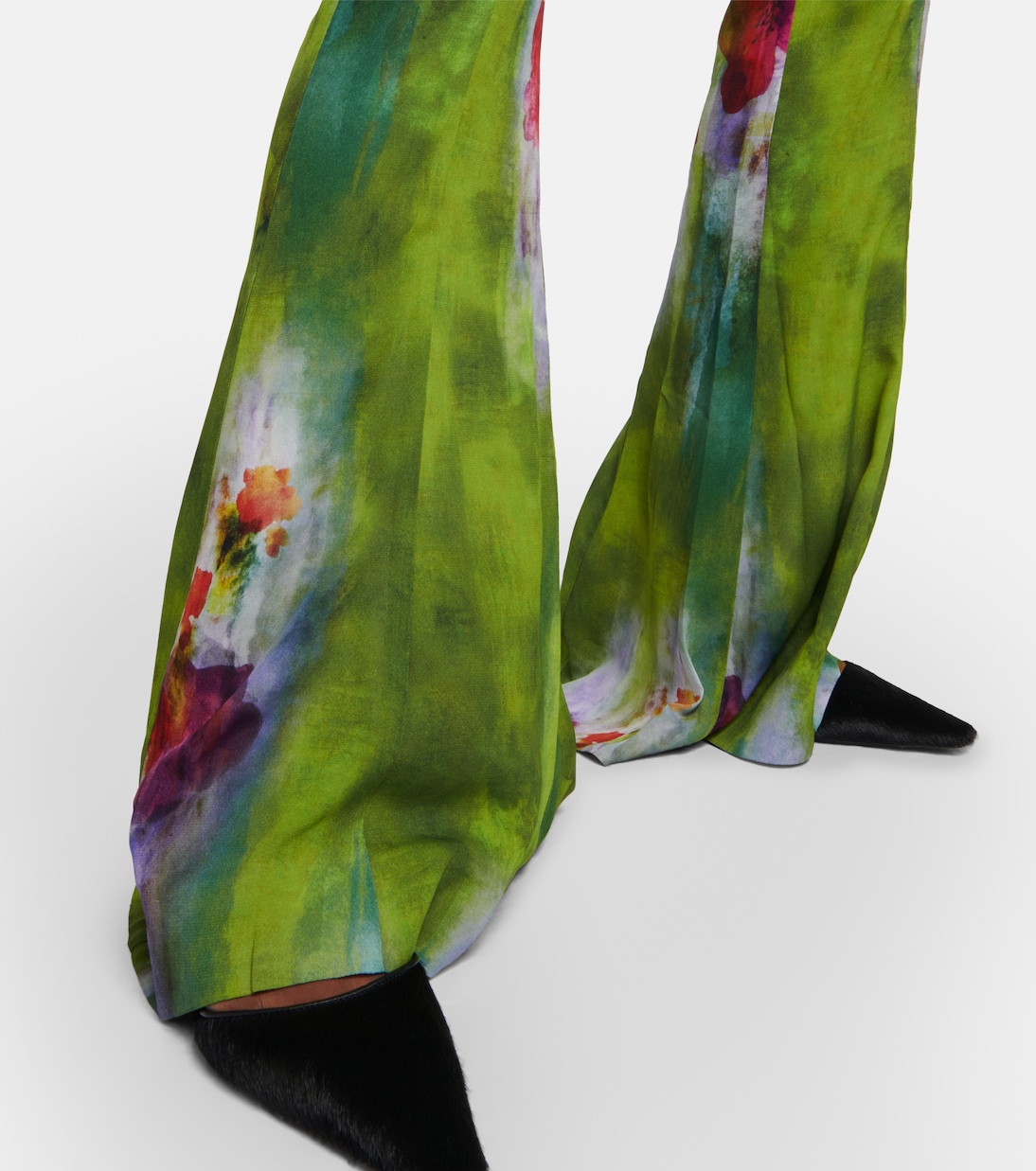 Floral high-rise flared pants | Acne Studios