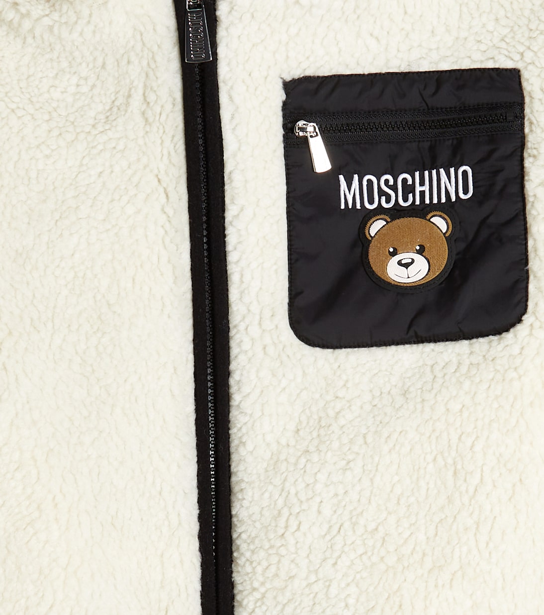 Giacca in shearling sintetico con cappuccio | Moschino Kids