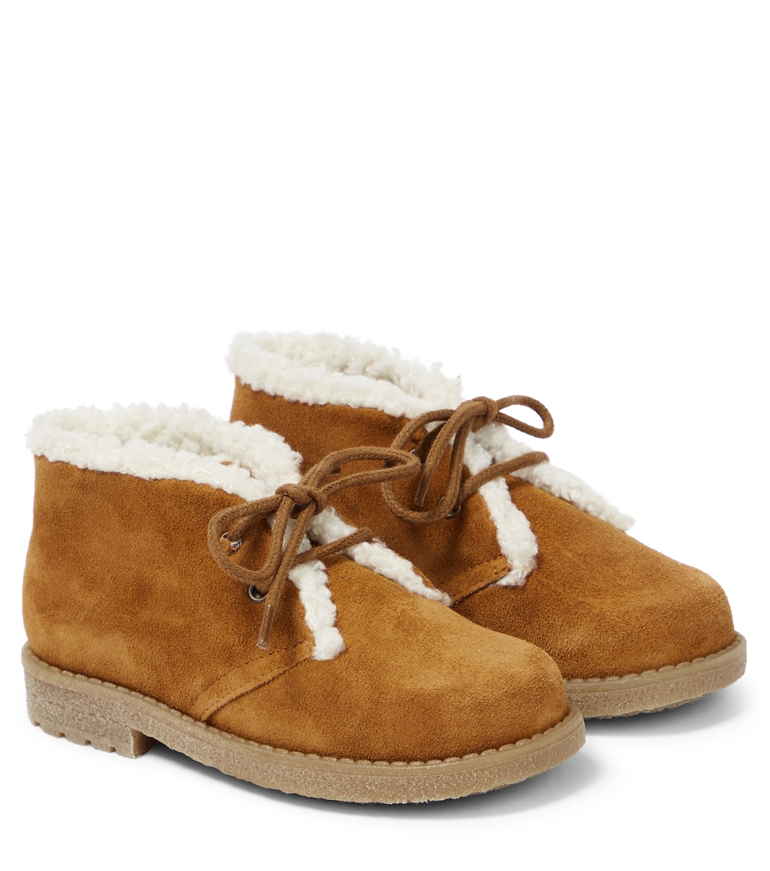 Shearling-lined suede desert boots | PèPè