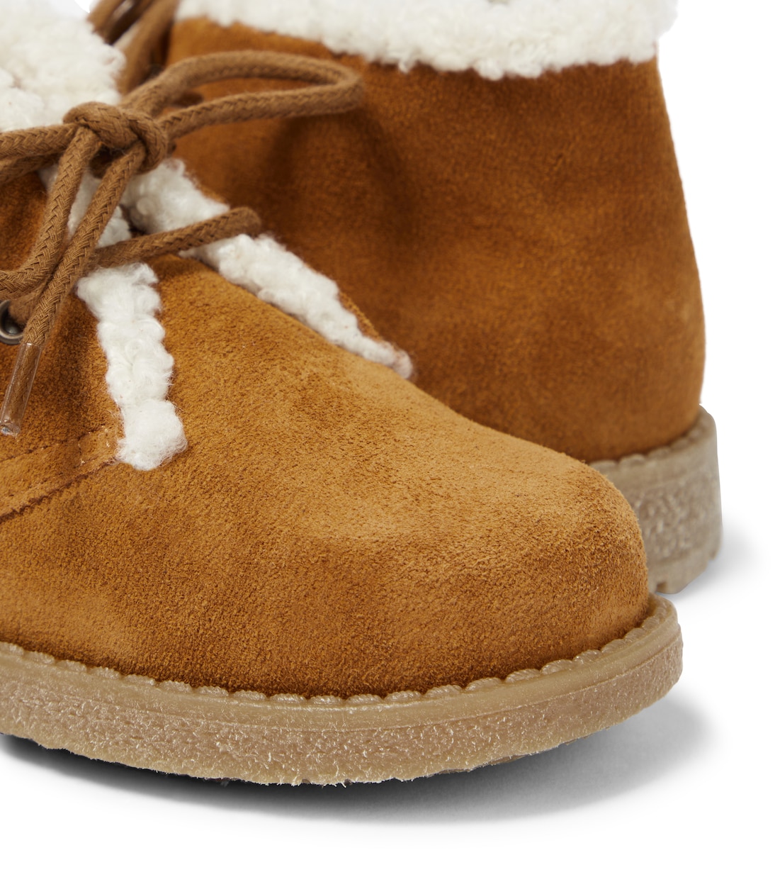Shearling-lined suede desert boots | PèPè