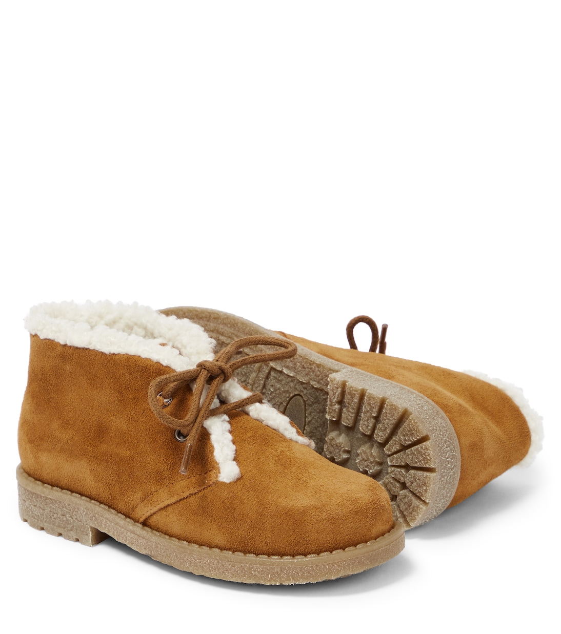 Shearling-lined suede desert boots | PèPè