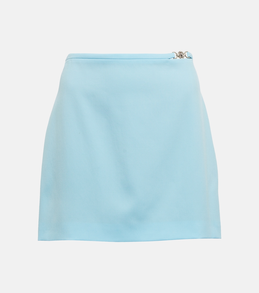 Minifalda de lana con Versace Allover | Versace