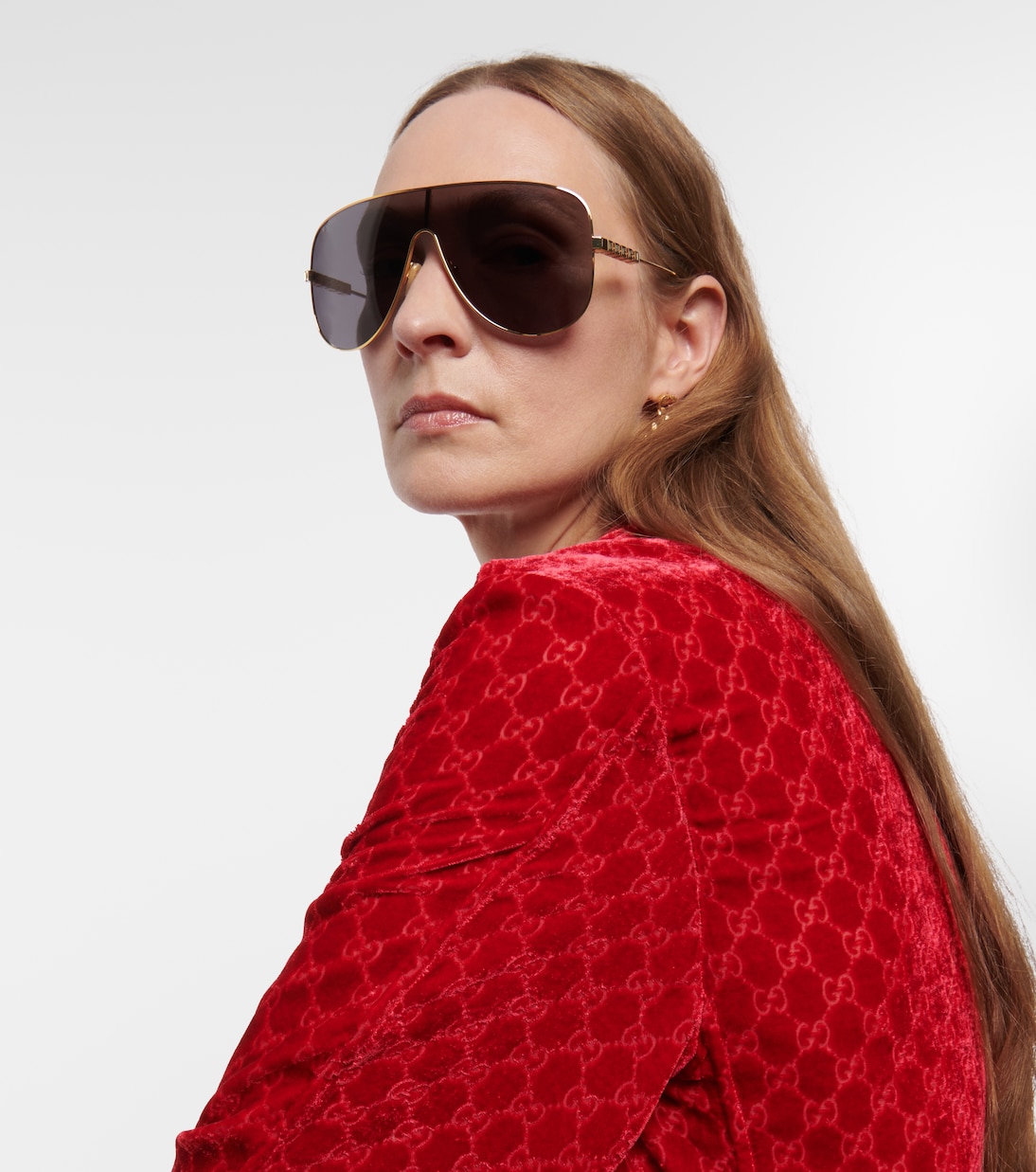 Occhiali da sole con mascherina GUCCI per uno stile giovane e audace