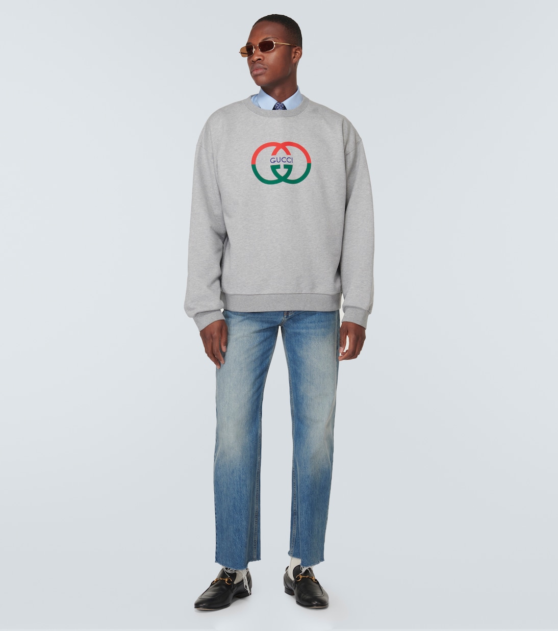 Sweatshirt Interlocking G aus Baumwoll-Jersey | Gucci