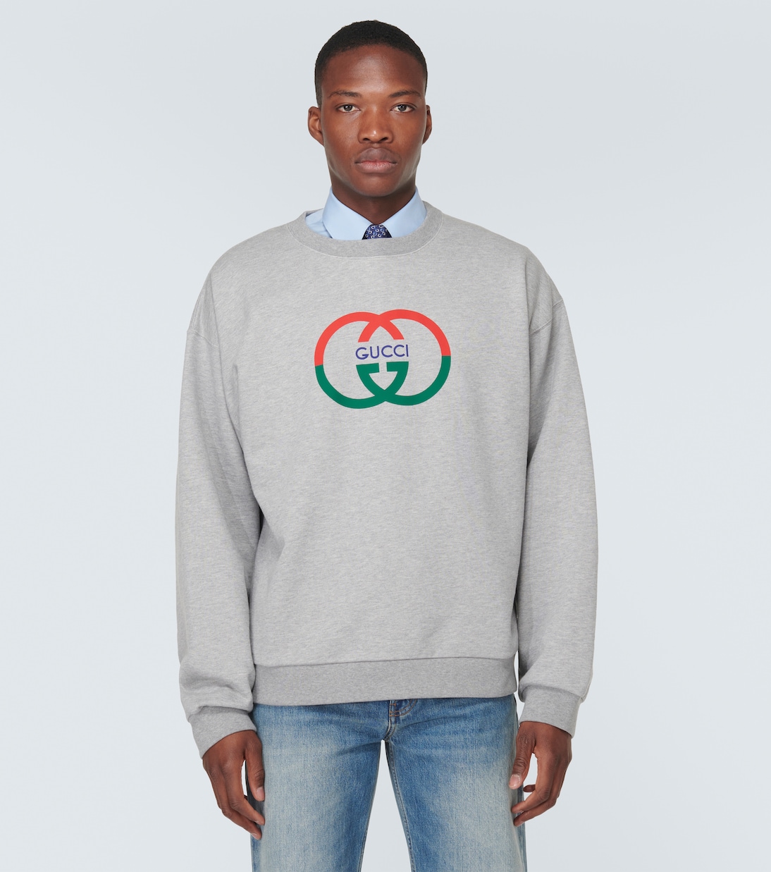 Sweatshirt Interlocking G aus Baumwoll-Jersey | Gucci
