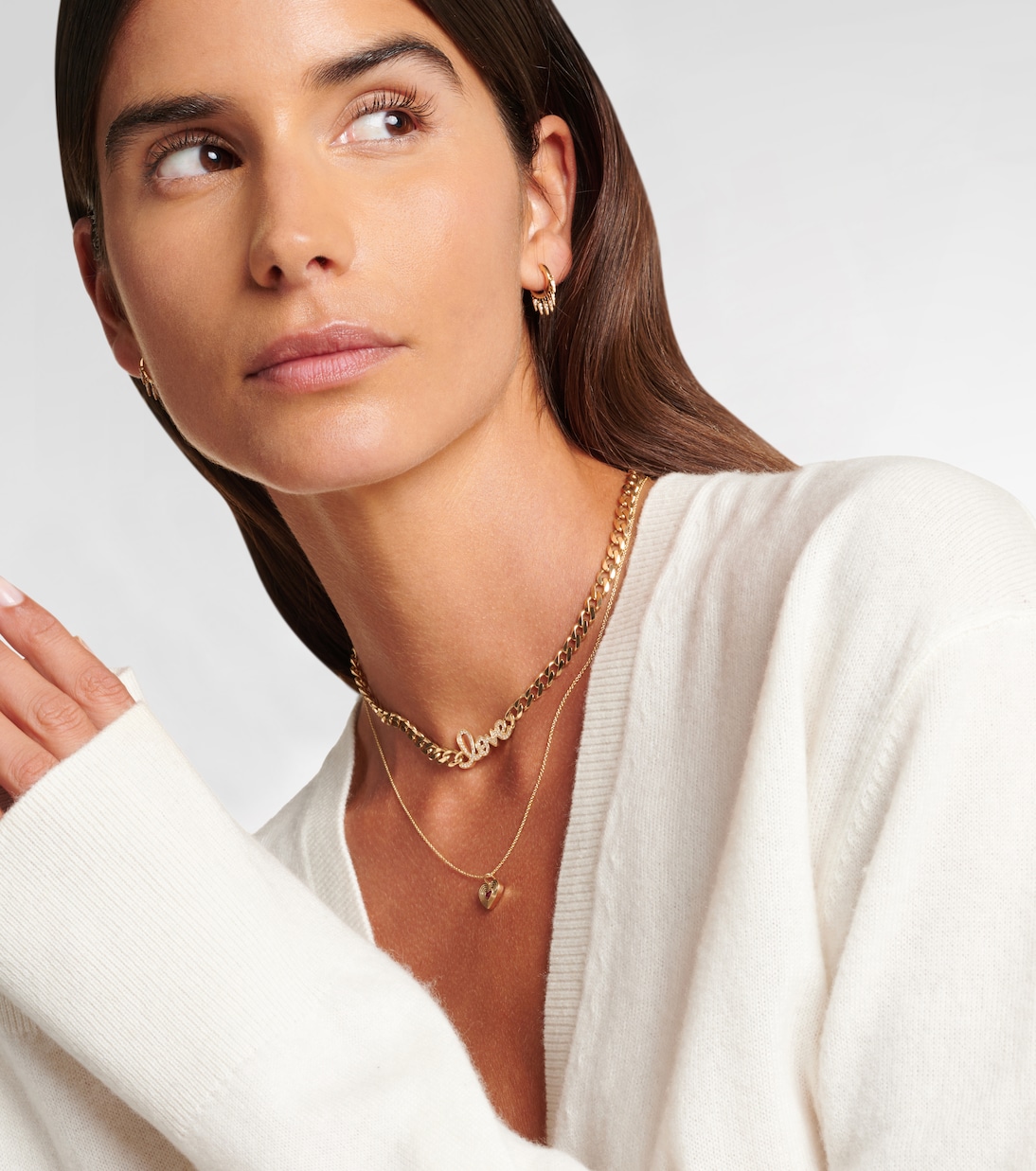 Boucles d'oreilles Fringe en or 14 ct et diamants | Sydney Evan