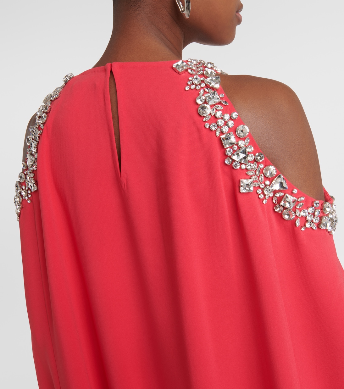 Crystal-embellished silk-blend gown | Oscar de la Renta