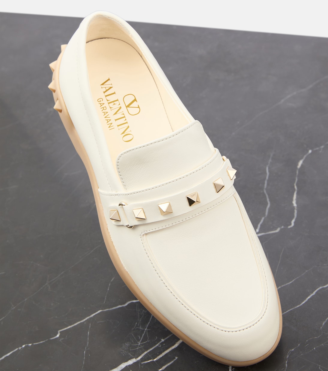 Valentino studded loafers hotsell