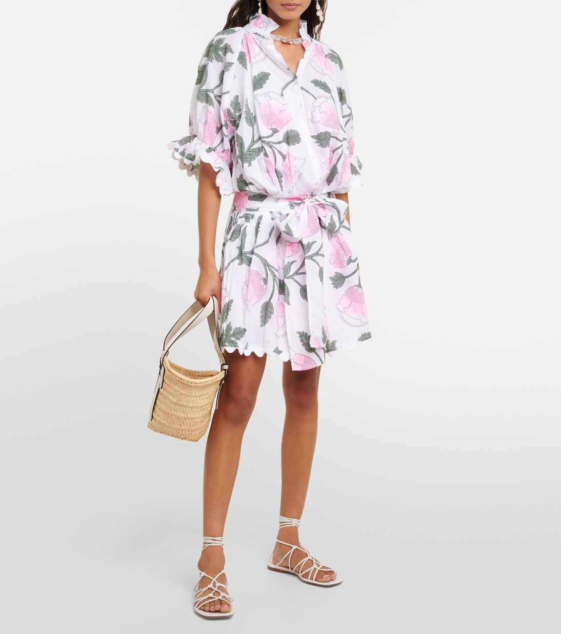 Floral cotton minidress  | Juliet Dunn