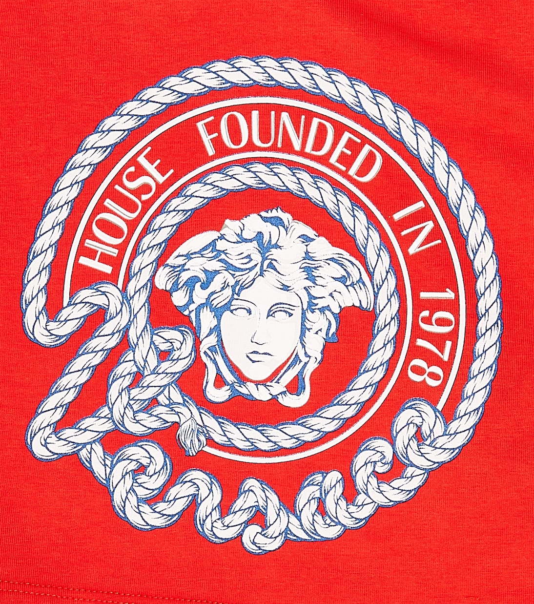 Baby Medusa cotton-blend jersey T-shirt | Versace Kids