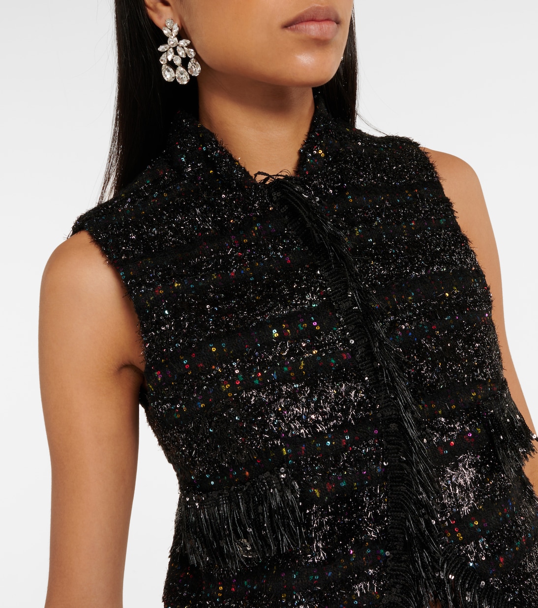 Sequined bouclé vest | Giambattista Valli
