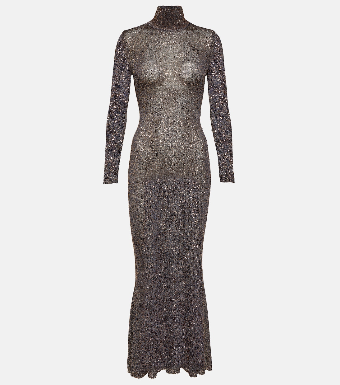 Vestido Largo de Punto con Lentejuelas Balenciaga para Jóvenes
