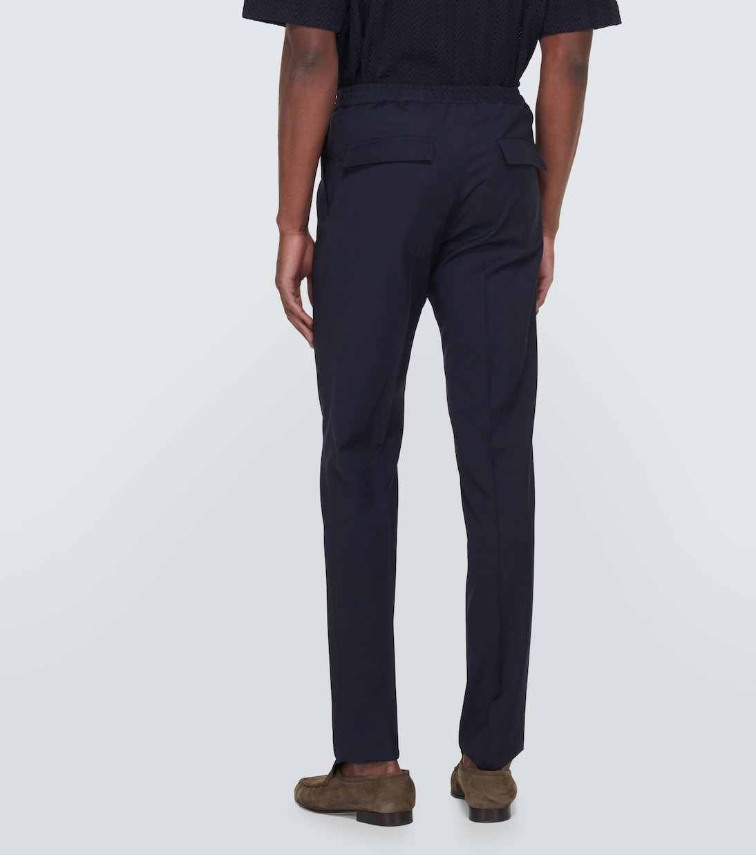 Pantalones rectos de lana virgen | Incotex