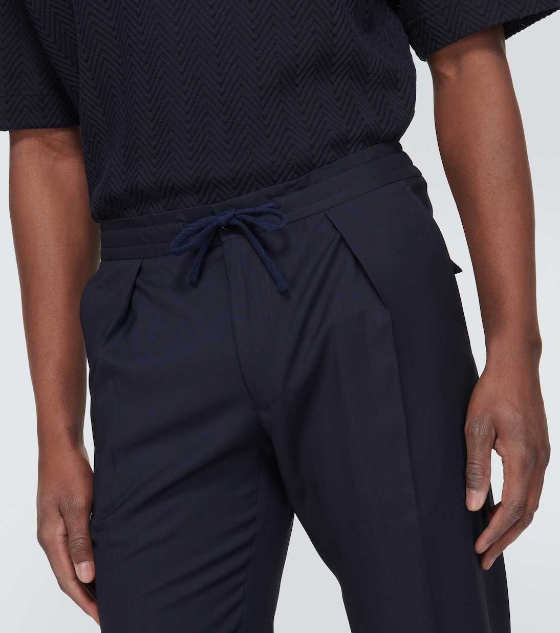 Pantalones rectos de lana virgen | Incotex