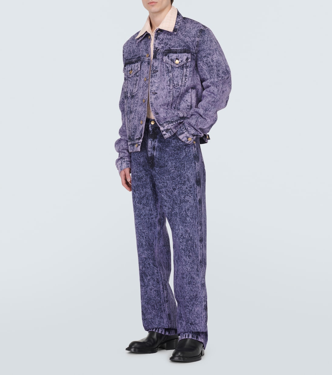 Pantalones de denim efecto mármol | Marni