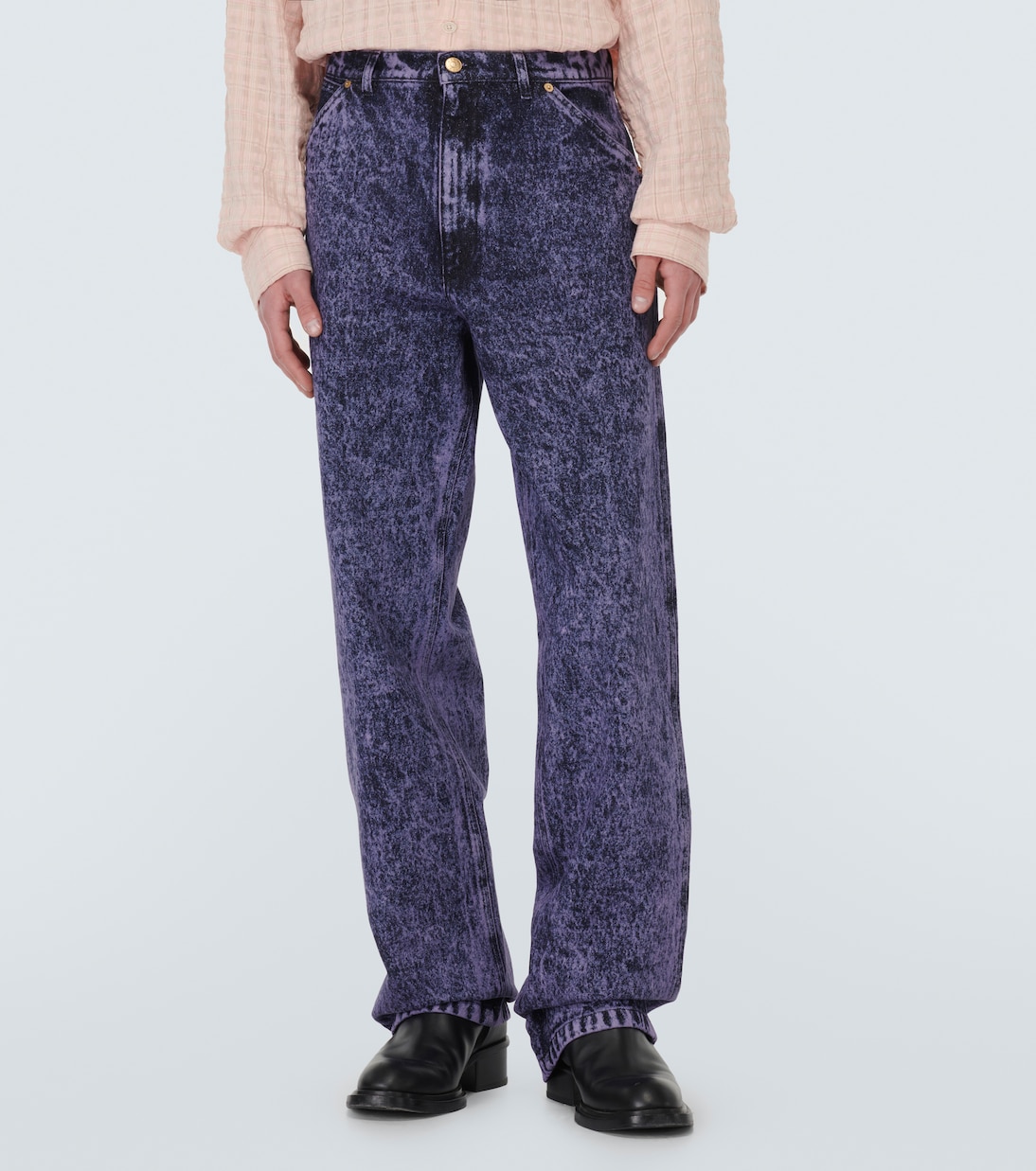 Pantalones de denim efecto mármol | Marni