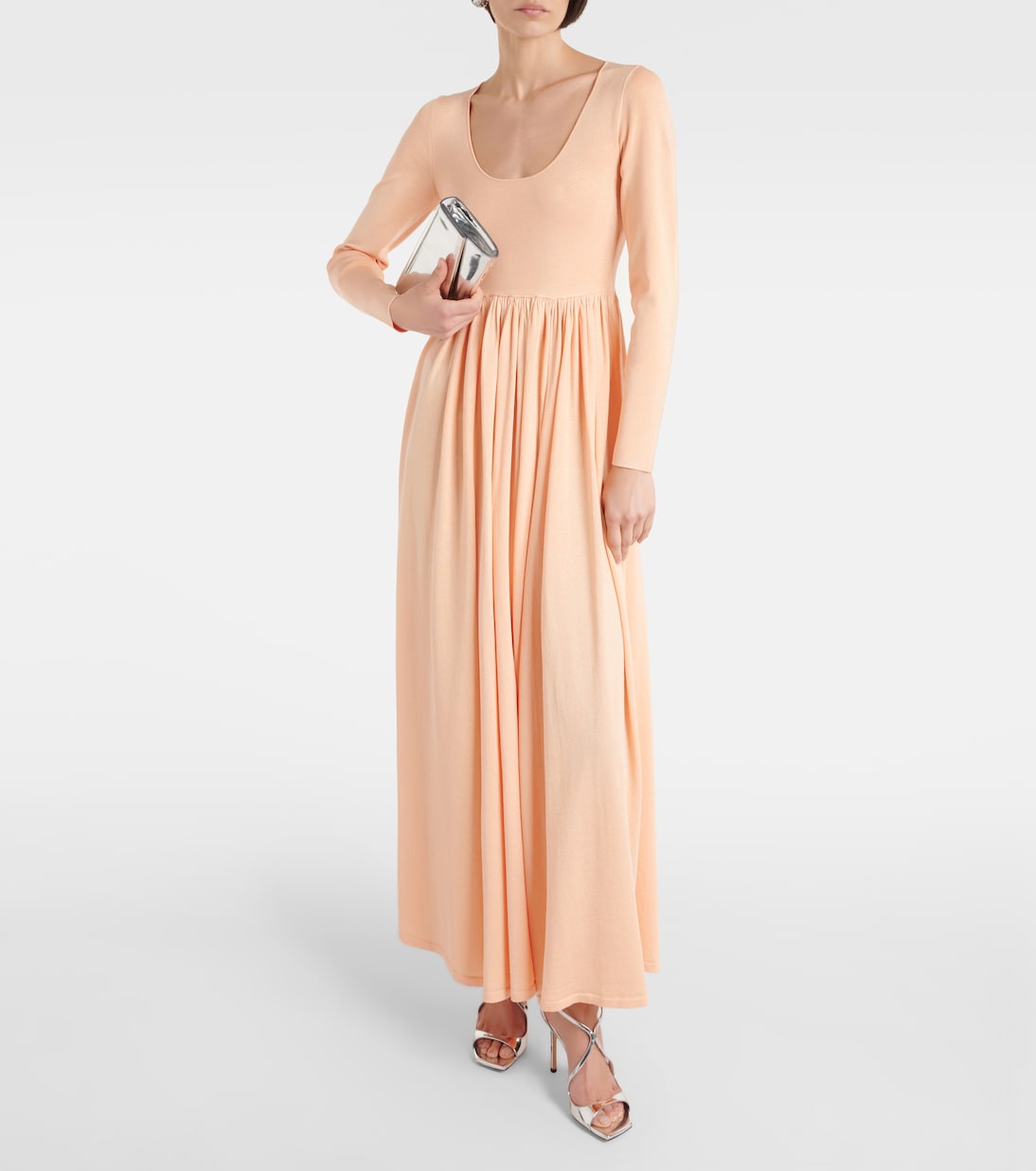Vestido largo Natura de lamé | Zimmermann