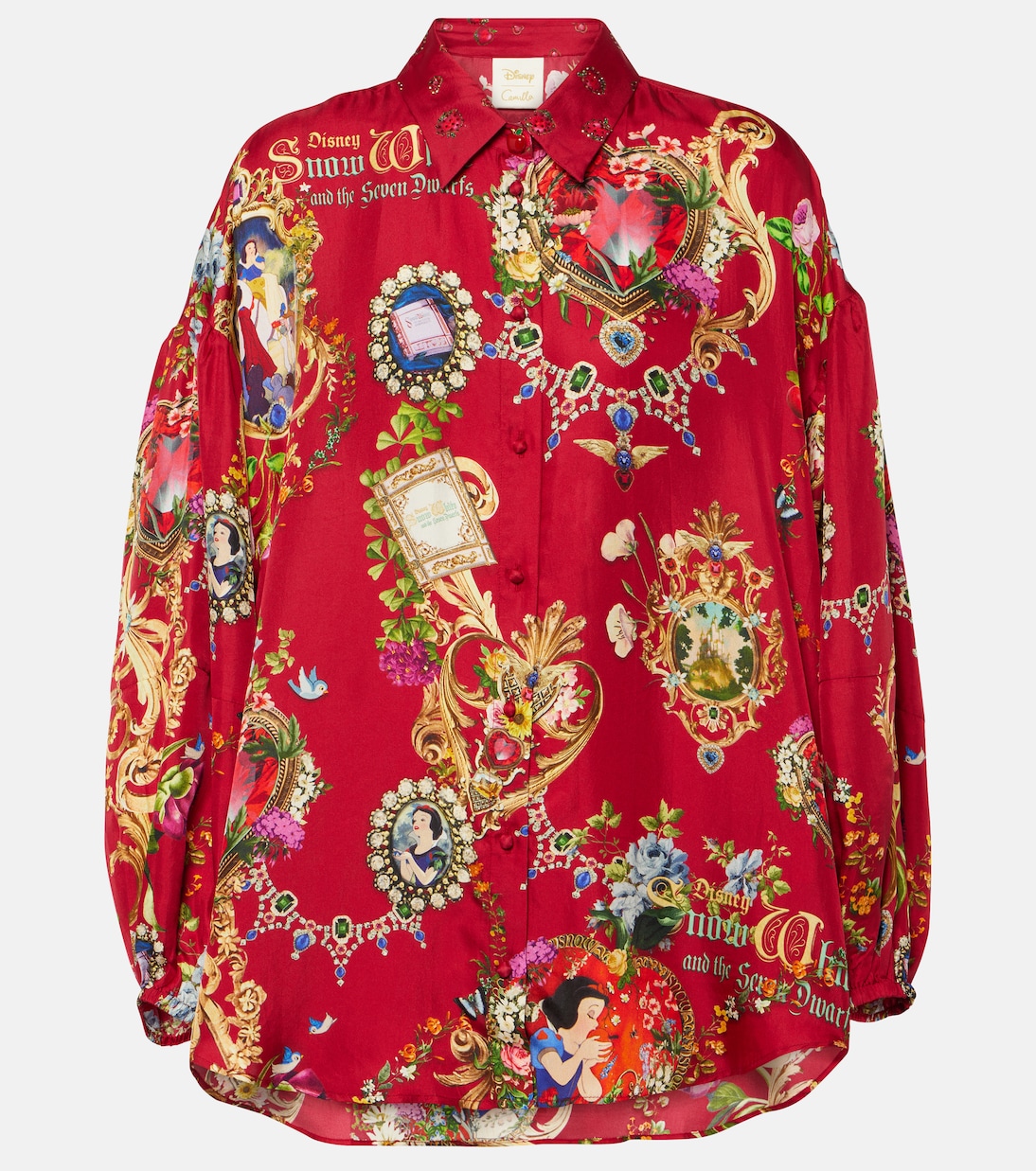 Printed silk shirt | Camilla