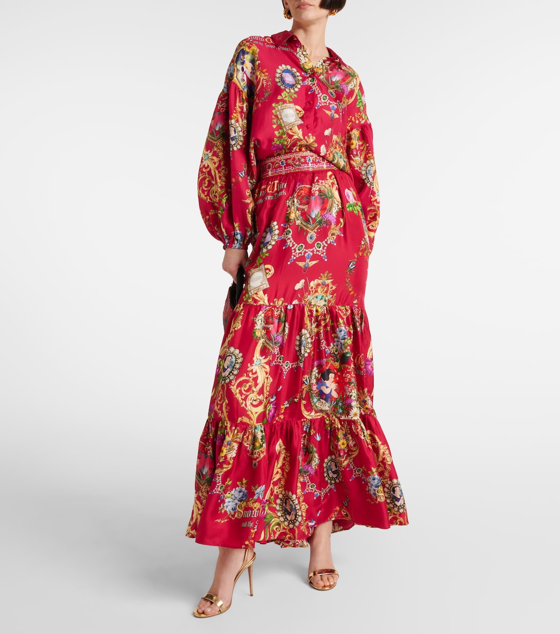 Printed silk shirt | Camilla