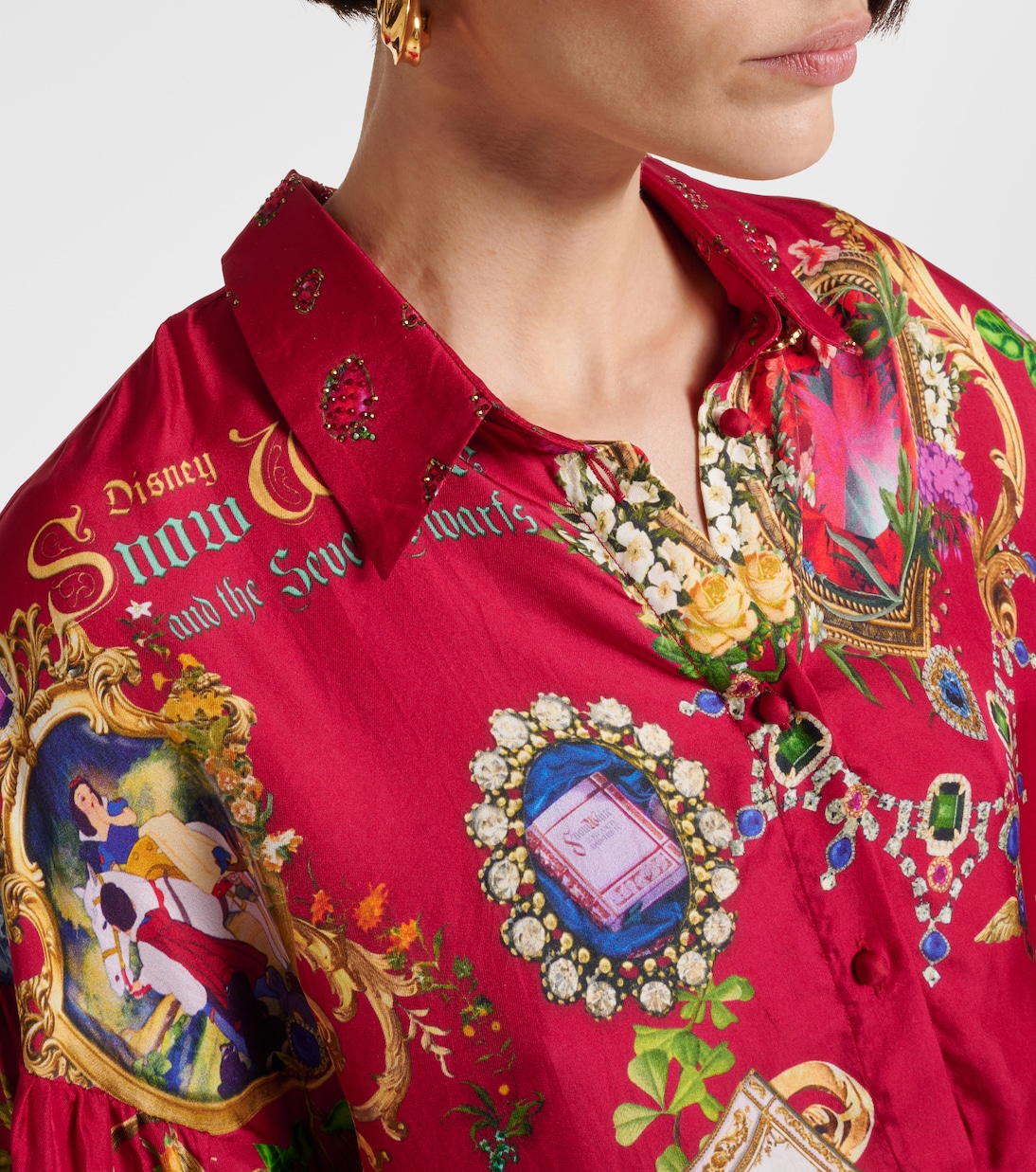 Printed silk shirt | Camilla