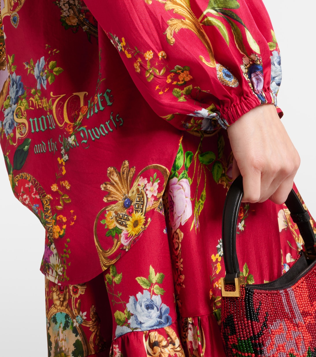 Printed silk shirt | Camilla