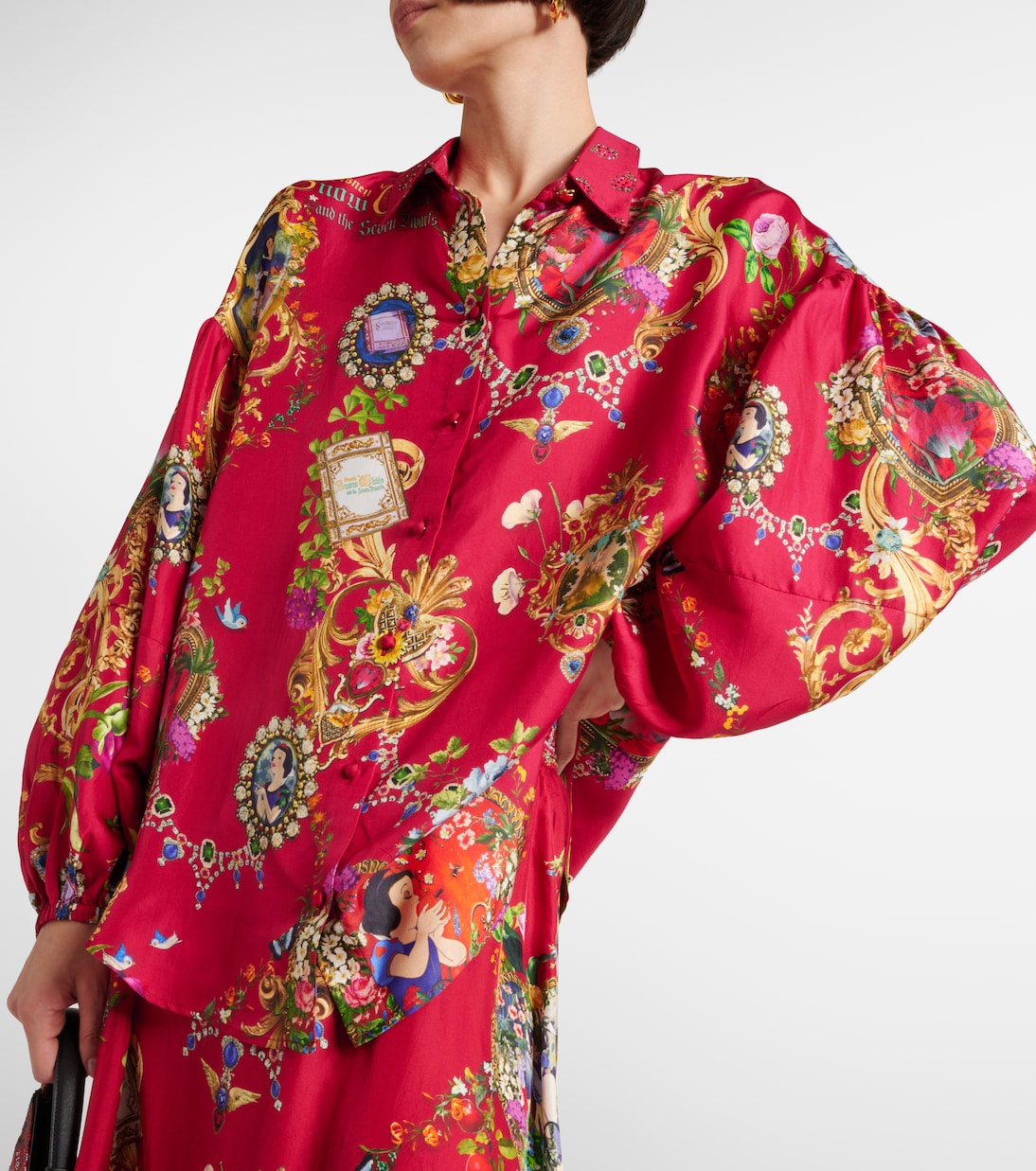 Printed silk shirt | Camilla