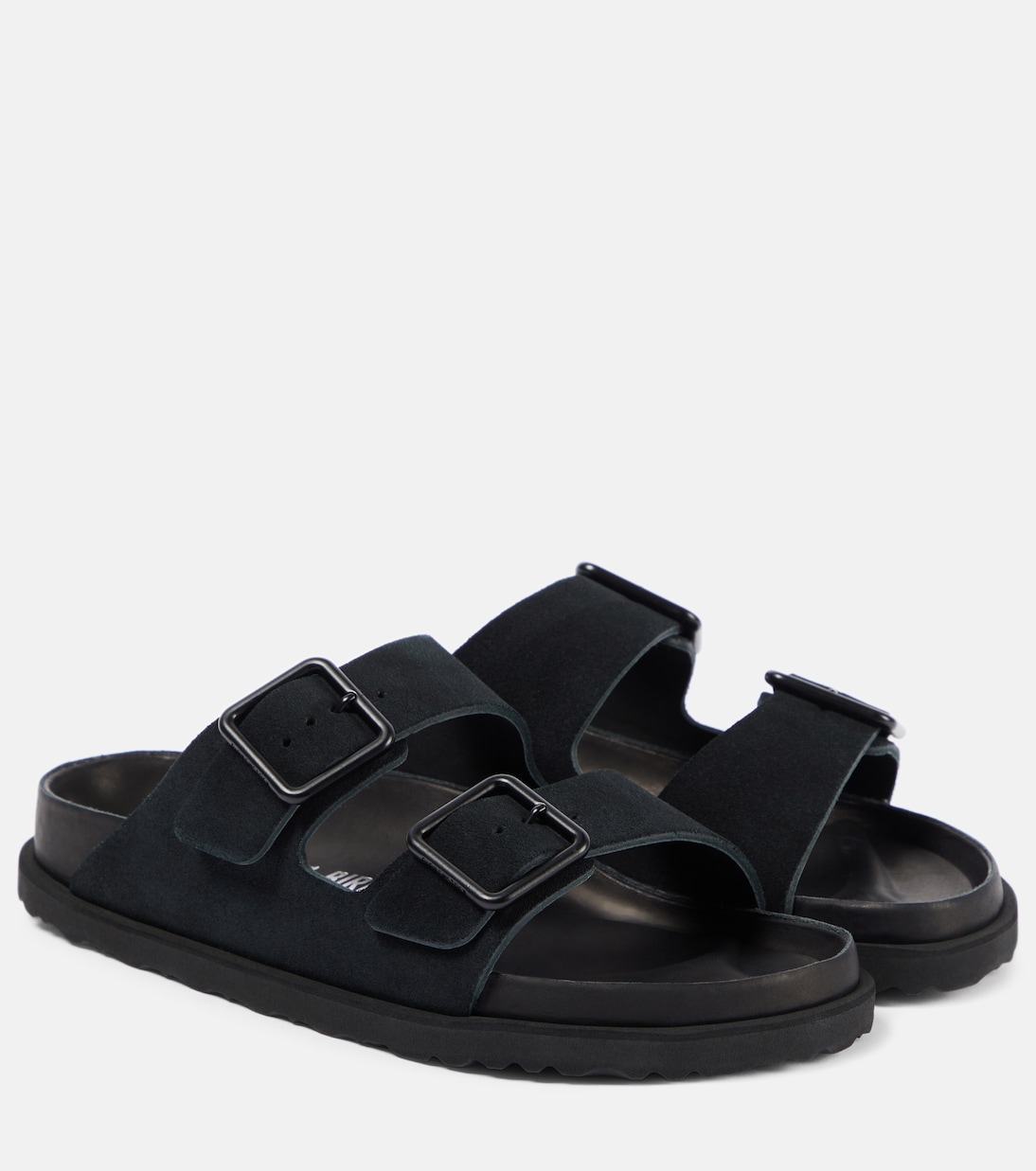 Sandalen Arizona aus Veloursleder in Schwarz Birkenstock 1774 Mytheresa