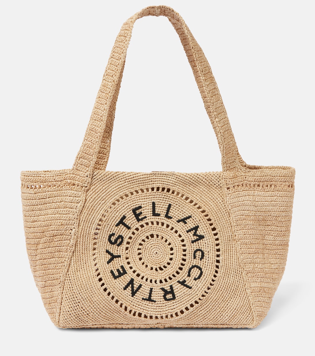 Cabas en raphia à logo | Stella McCartney