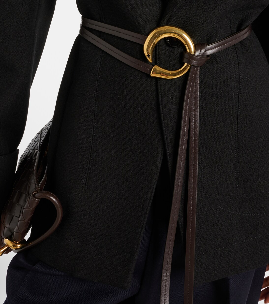 Cintura in pelle Sardina Bottega Veneta per stile giovane e moderno