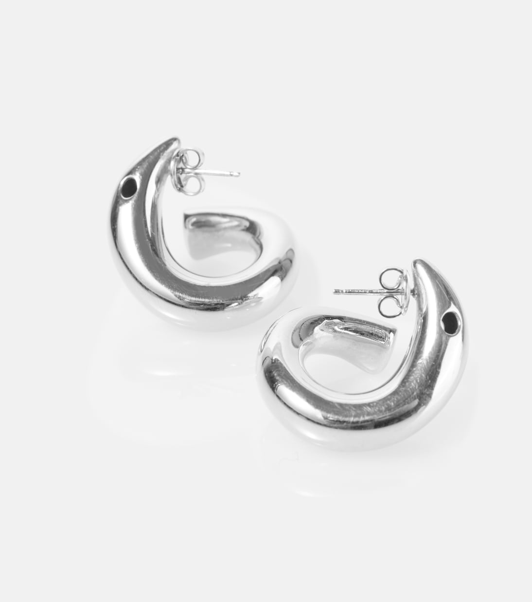 Sterling silver hoop earrings | Bottega Veneta