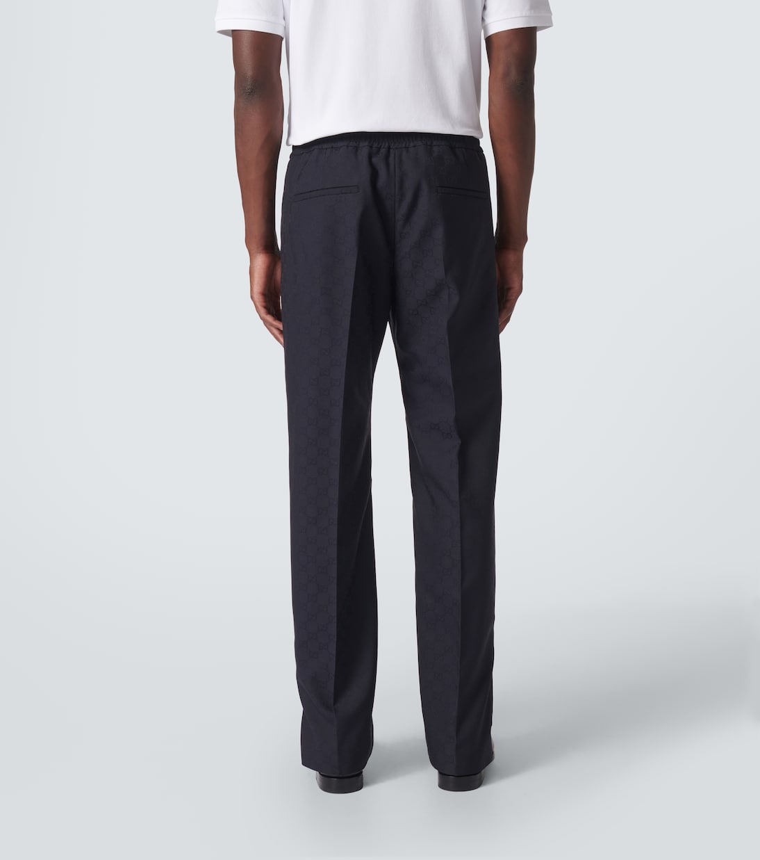 Pantaloni regular GG a vita media | Gucci