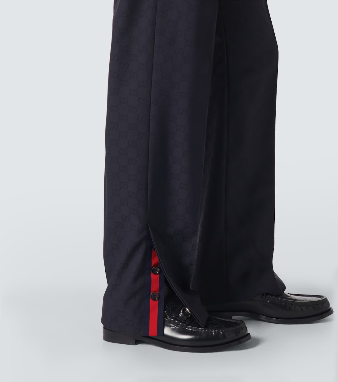 Pantaloni regular GG a vita media | Gucci