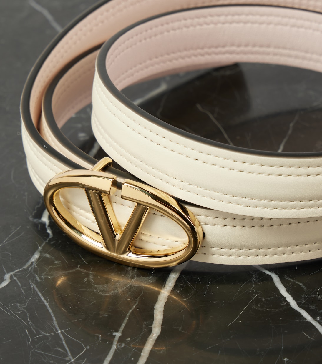 Ceinture VLogo Bold en cuir | Valentino Garavani