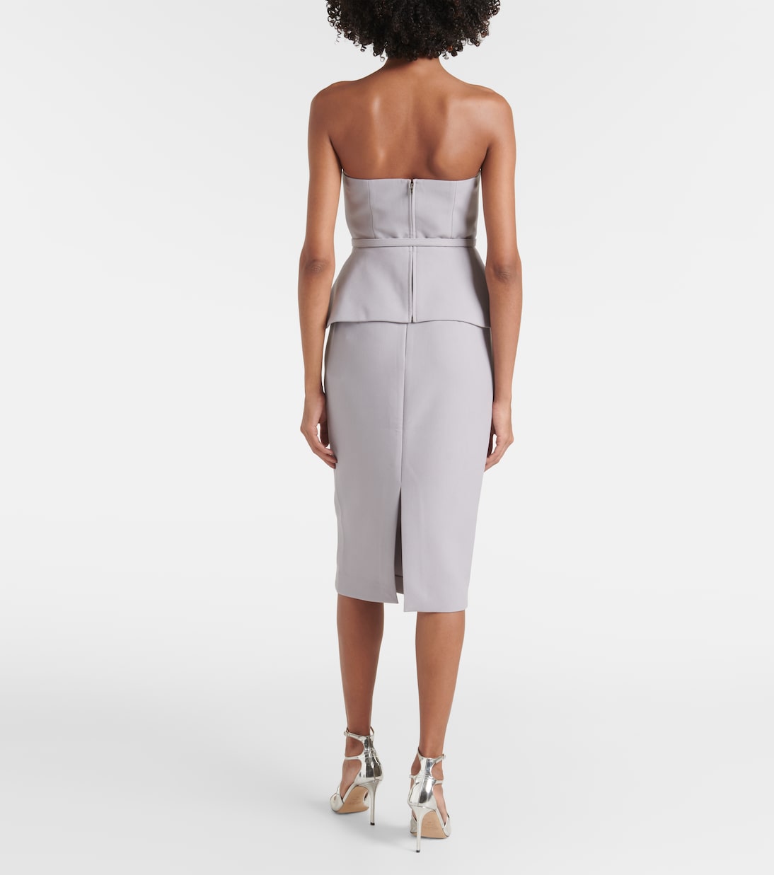 Top asimétrico de crepé con péplum | Roland Mouret