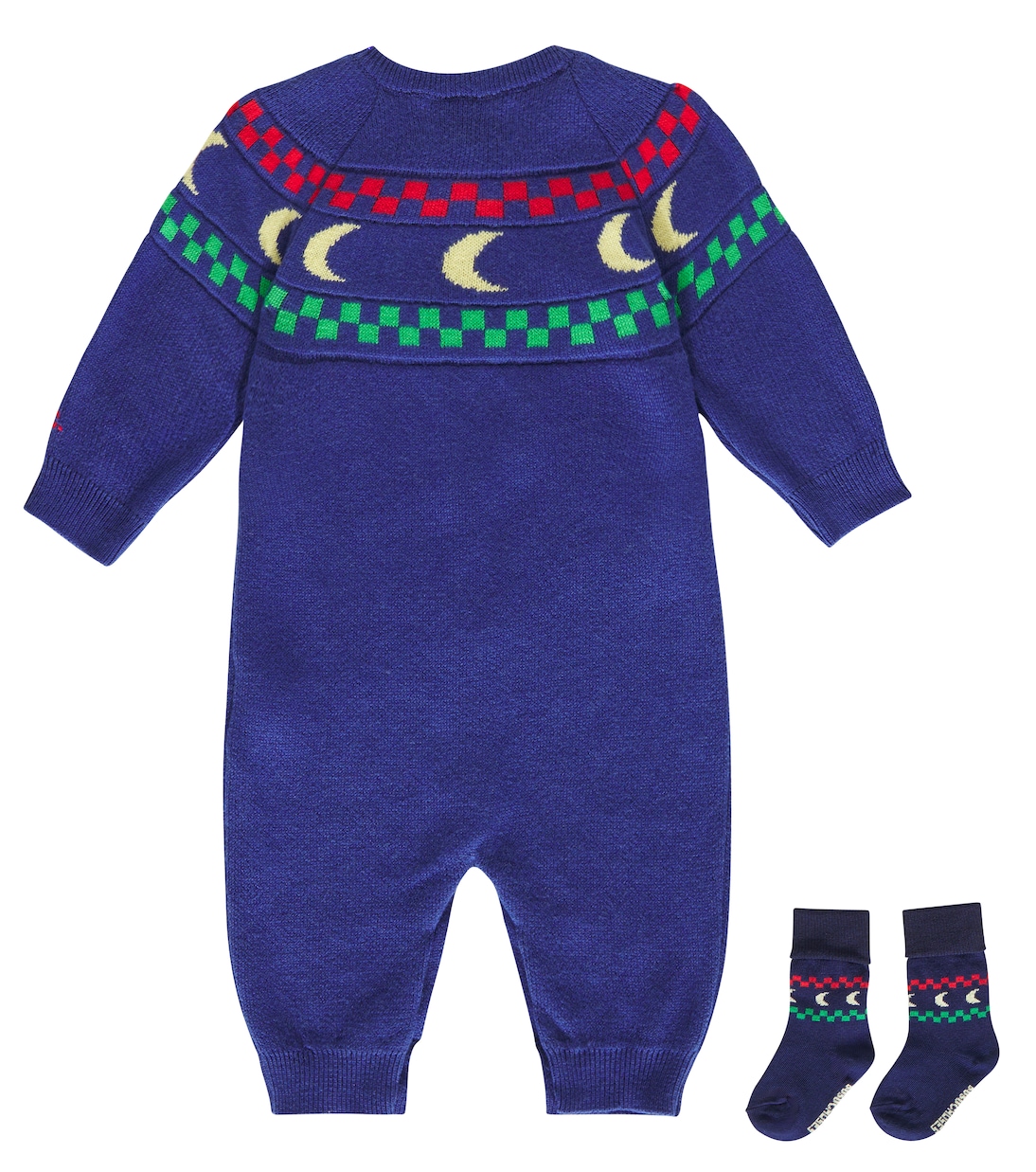 Baby Beneath The Moon onesie, socks, and blanket set | Bobo Choses