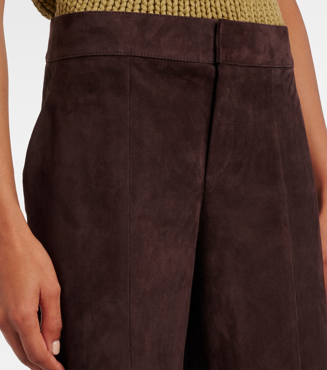 Massimo suede wide-leg pants | Stouls