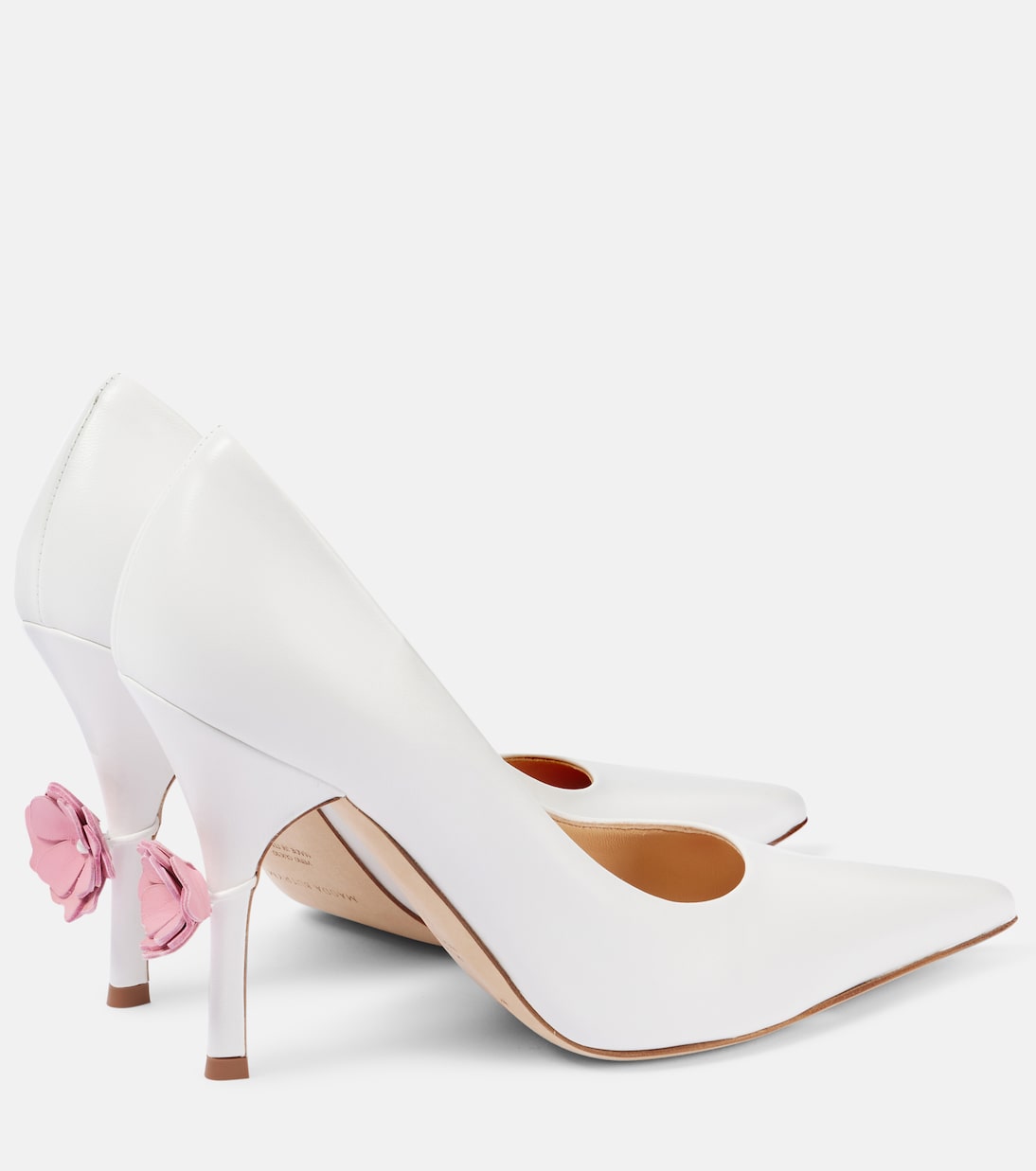 Pumps in pelle con applicazioni floreali | Magda Butrym