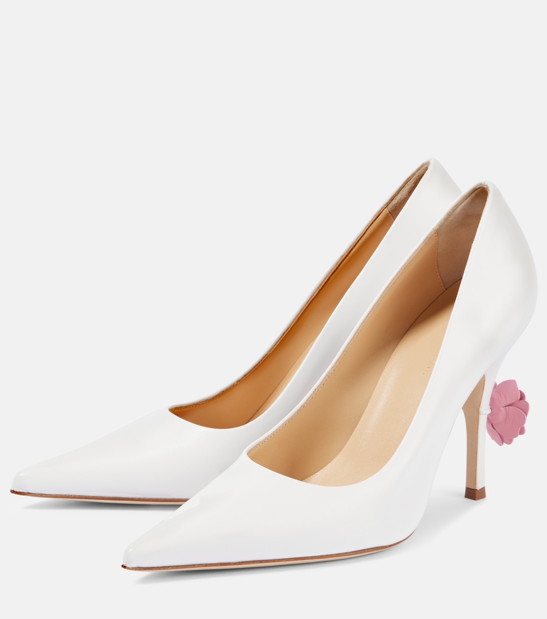 Pumps in pelle con applicazioni floreali | Magda Butrym