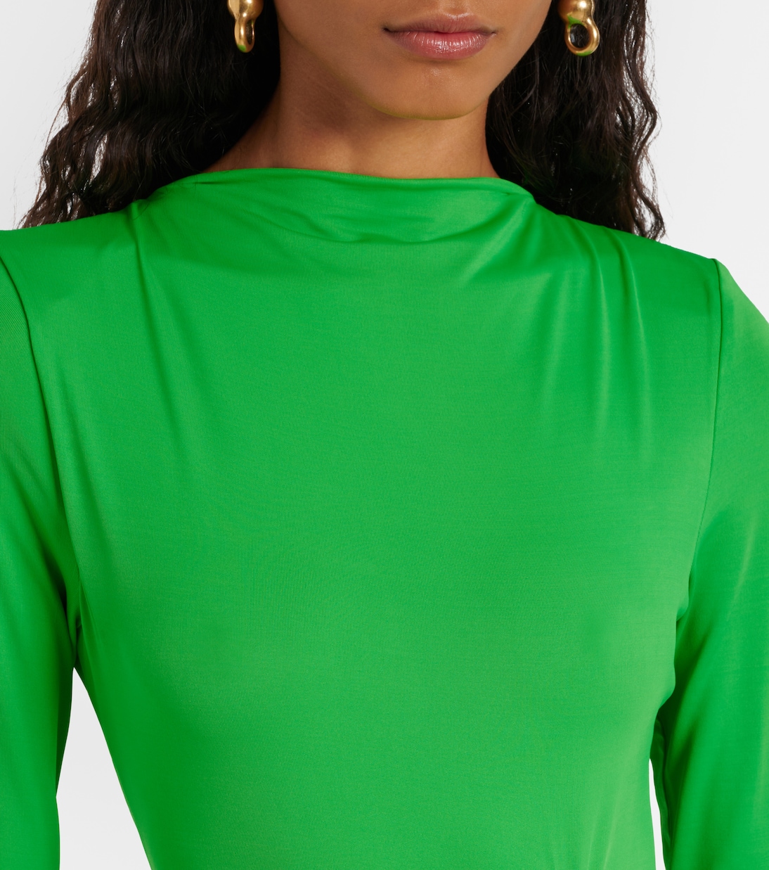Else gathered asymmetric midi dress | Acne Studios
