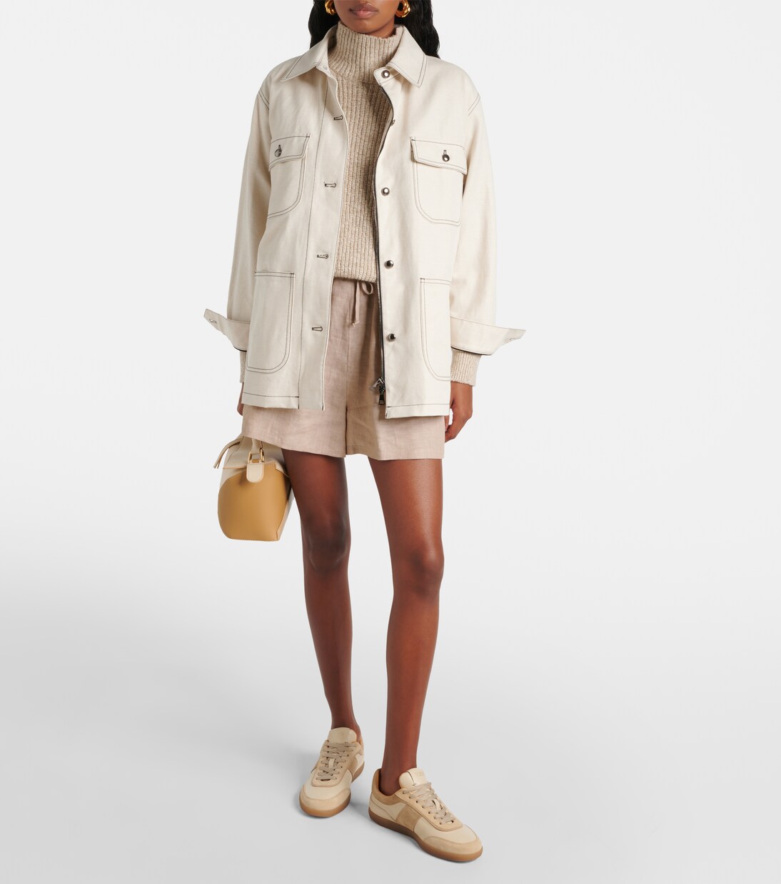 Tabs suede-trimmed leather sneakers | Tod's