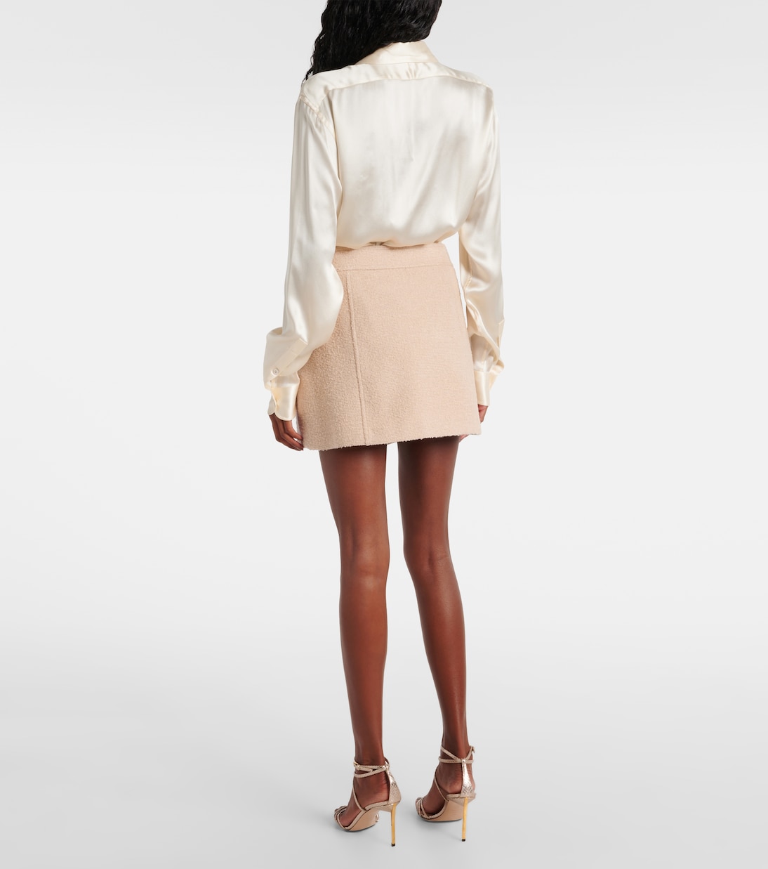 Wool and silk-blend bouclé miniskirt | Tom Ford