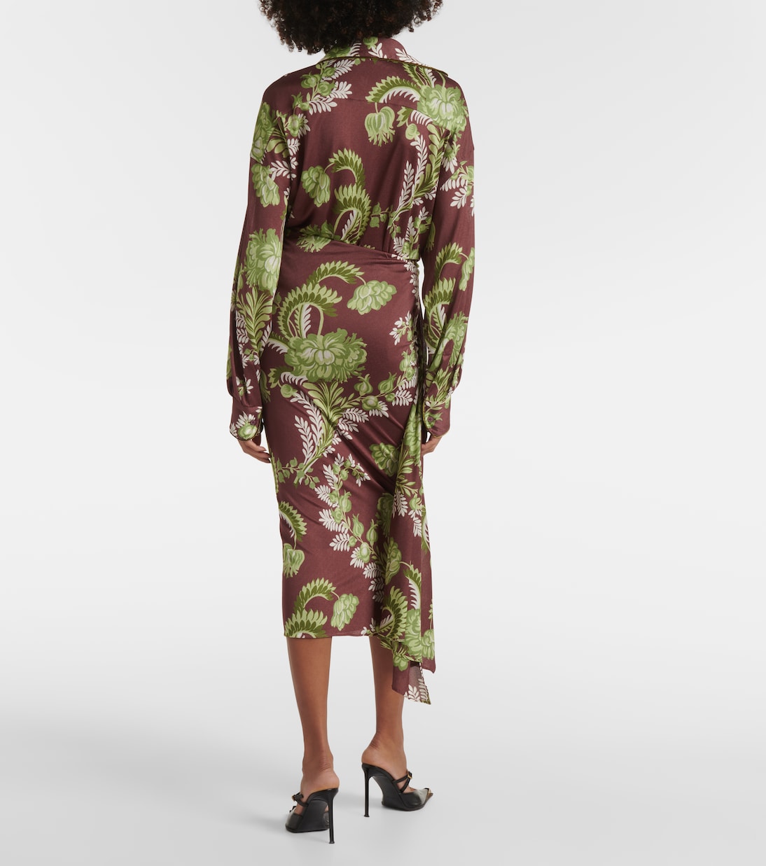 Falda midi drapeada floral | Etro